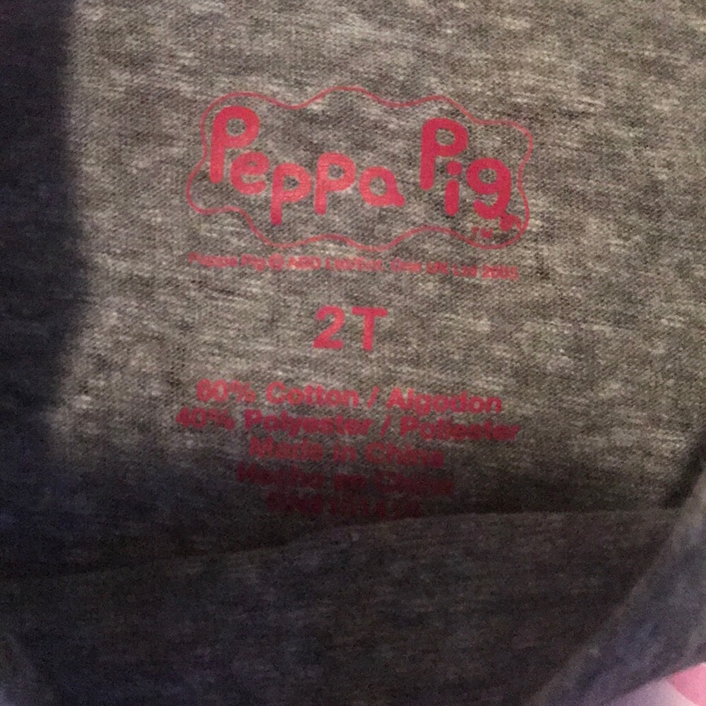 Brand new toddler girls Peppa Pig t-shirt size 2T. - Picture 3 of 4